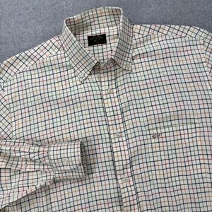 Paul & Shark Yachting Mens Button Down Shirt Multi Plaid Tagged 40 - Fits Mens L